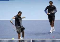 paes bhupathi suffer defeat in atp world tour finals