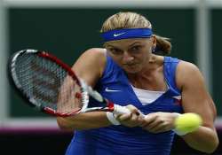 petra kvitova beaten in 1st major upset at porsche grand prix