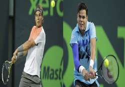 sony open rafael nadal beats raonic reach semifinals.