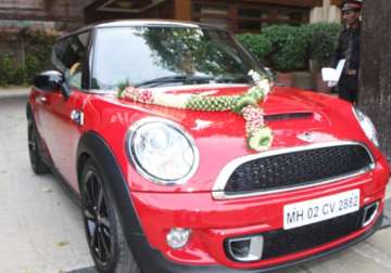 see how aaradhya bachchan s mini cooper looks from inside