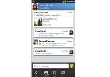 bbm to come pre installed on android handsets
