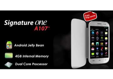 celkon a107 signature one launched at rs 7 299