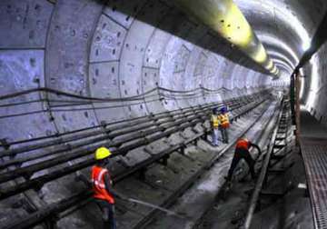 dmrc starts tunnelling work at hazrat nizamuddin