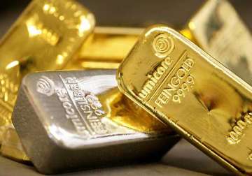 gold rises on fresh buying silver fall on reduced off take