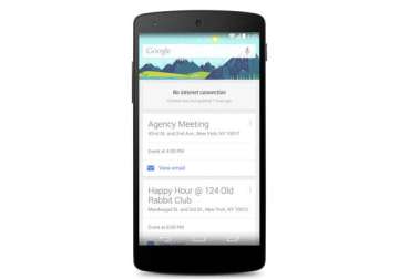 google now cards remain on display even when offline
