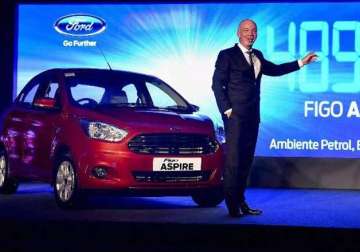 in pics ford launches figo aspire starting at rs 4.9 lakh