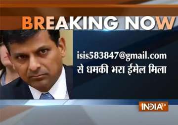 rbi governor raghuram rajan receives threat mail from isis