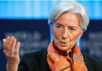 imf chief says global economy at inflection point