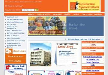 syndicate bank q2 net declines 33 to rs 315 crore