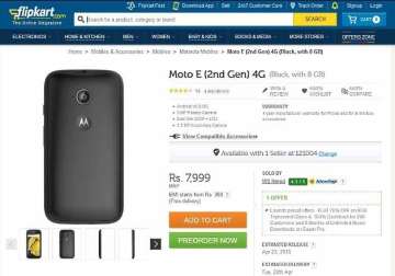 motorola moto e 4g smartphone now available in india