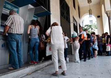 greece anxious pensioners swarmed closed bank branches