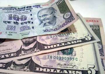 rupee gains back 5 paise against dollar