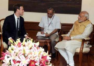 pm modi to have town hall interaction with mark zukerberg