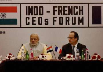 indo france join hands for smart city make in india sign 16 mous