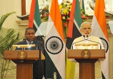 mozambique president meets pm modi seeks greater indian investment in oil gas sectors