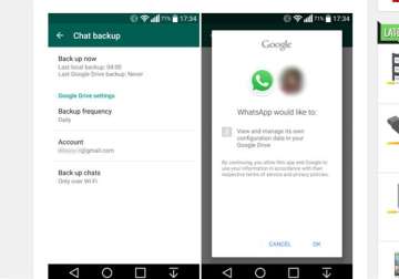 whatsapp now lets you backup conversations to google drive