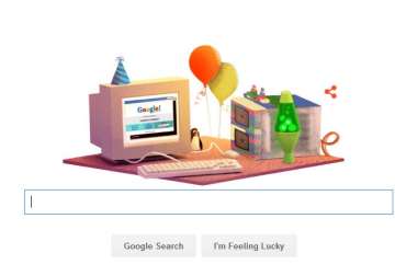 google celebrates its 17th birthday with a doodle