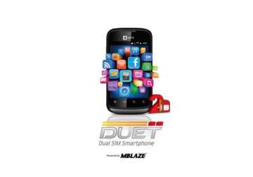mts duet cdma gsm dual sim handset launched for rs 4 799