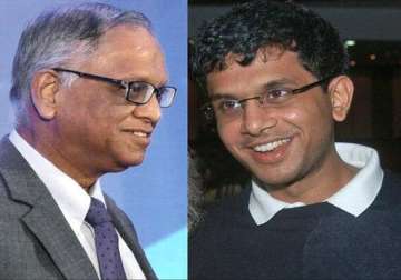 murthy credits prodigal son for smart moves by infosys