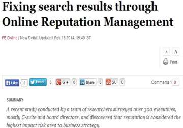 online reputation management firms help companies take on rumours