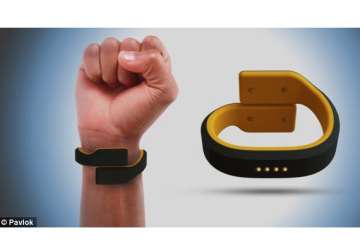 pavlok wristband will give you a shock if you do not follow your fitness routine