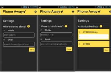 phone away app lets you access your android phone remotely