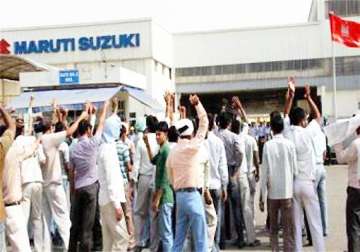 production at gurgaon drops further manesar strike on maruti