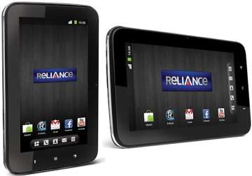 reliance communications unveils country first cdma tablet