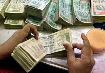 rupee up by 14 paise against dollar in early trade