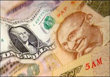 rupee gains 5 paise against dollar