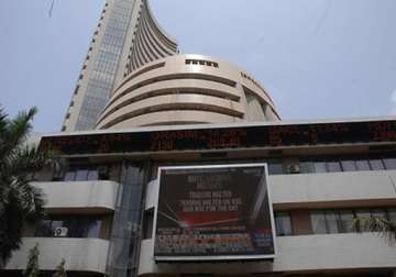 sensex snaps 5 day rally down 216 pts ahead of iip inflation