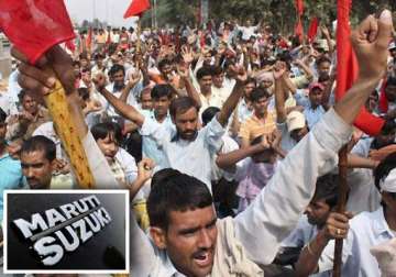 strike at maruti plant looms large over gurgaon manesar belt