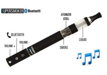 supersmoker bluetooth e cigarette lets users receive calls listen to music