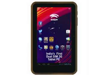 swipe launches india s first dual sim android tablet