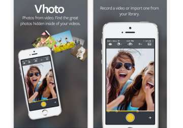 vhoto app for ios users captures still images from video