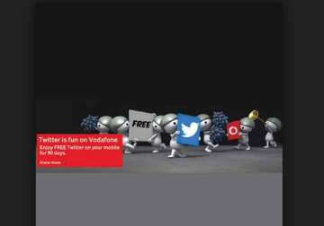 vodafone india offers free twitter access for three months