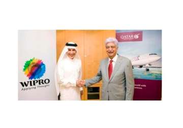 wipro qatar airways launch it solutions for aviation sector