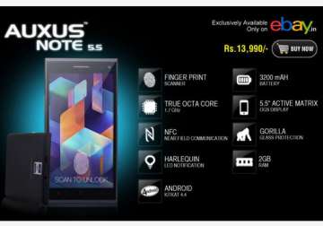 iberry launches octa core auxus note 5.5 with fingerprint scanner nfc support