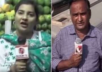 watch video this female pak reporter gives tough competition to chand nawab
