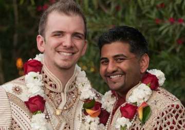 meet the gay couple who got hitched in bollywood style wedding in california