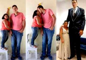 love story of a tall man and a very short lady