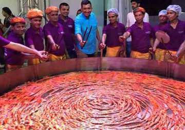 sanjeev kapoor helps mumbai restaurant create world s largest imarti