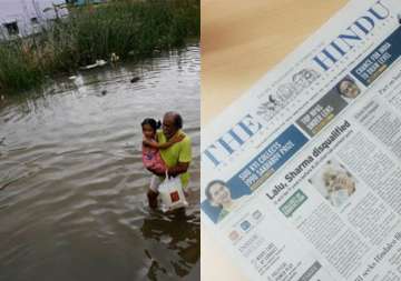 chennaifloods the hindu not published for first time in 137 years