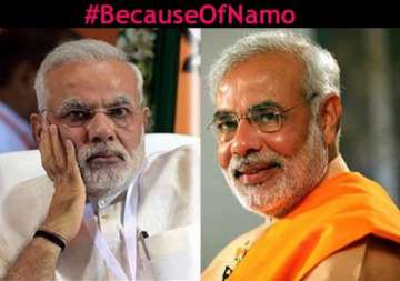 becauseofnamo trends on twitter as commoners judge pm modi s 1 year in office