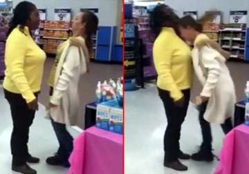 this head butting cat fight inside walmart store will leave you in splits