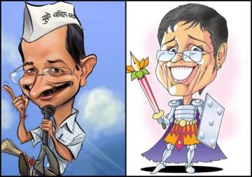 bjp vs aap battle of political caricatures ruining the quintessence of election