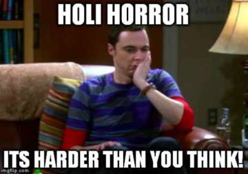 sheldon cooper reacting to holi is the funniest thing you ll see today