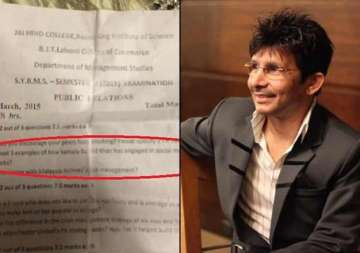 krk worth 7.5 marks mumbai s reputed college asks question on actor