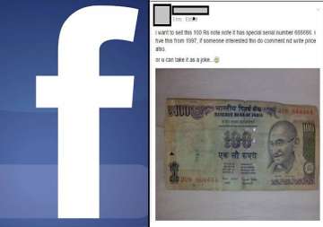 what price for rs 100 note crazy indian guy puts it for sale on facebook