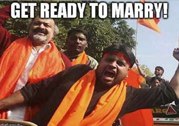 twitter reacts as hindu mahasabha offers free funded wedding to couples this v day